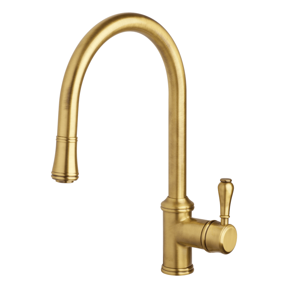 Provincial Single Lever Kitchen Mixer with Pull Out Lead Free - Bronze