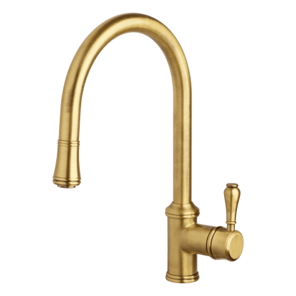 Provincial Single Lever Kitchen Mixer with Pull Out Lead Free - Bronze