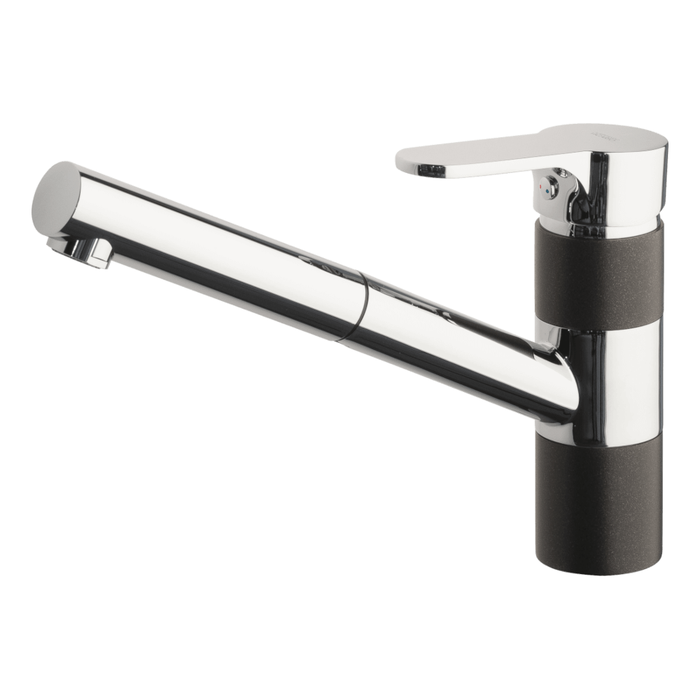 ISA Pull Out Kitchen Mixer Lead Free - Chrome Onyx