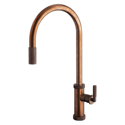 Urban D Pull Out Kitchen Mixer Lead Free - Natural Brass