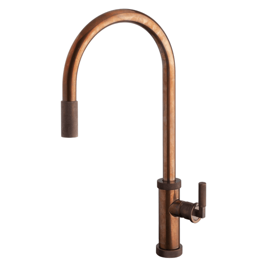 Urban D Pull Out Kitchen Mixer Lead Free - Natural Brass