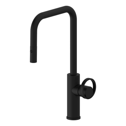 Piazza Dual Spray Kitchen Mixer Lead Free - Black