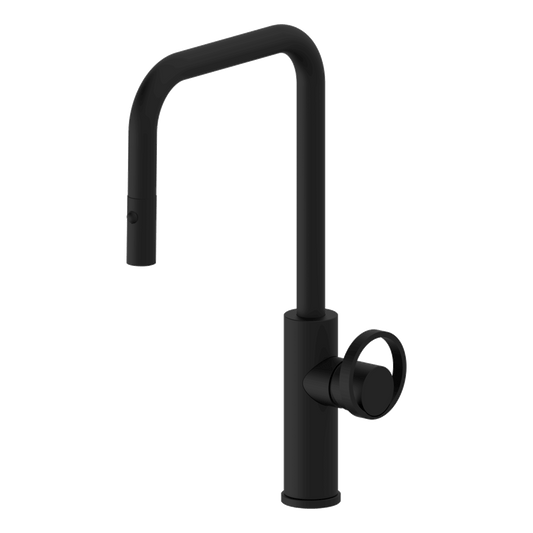 Piazza Dual Spray Kitchen Mixer Lead Free - Black