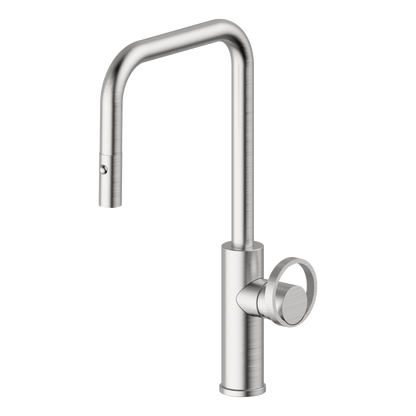 Piazza Dual Spray Kitchen Mixer Lead Free - Brushed Nickel