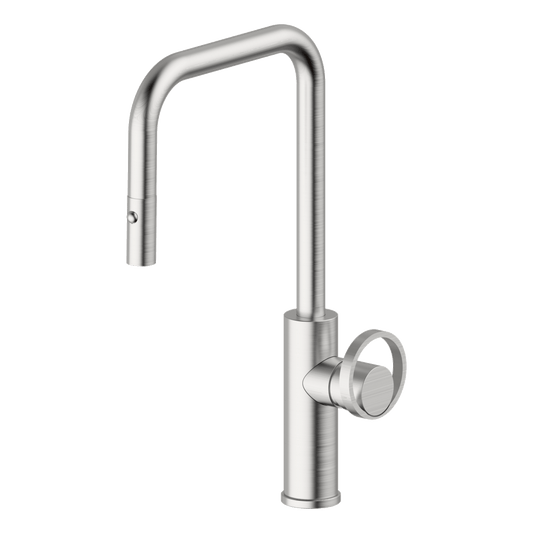 Piazza Dual Spray Kitchen Mixer Lead Free - Brushed Nickel