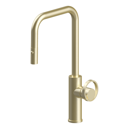 Piazza Dual Spray Kitchen Mixer Lead Free - Light Gold