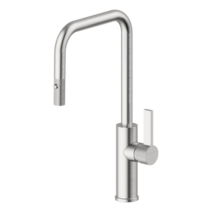 Luz Industrial Pull Out Kitchen Mixer Dual Spray Lead Free - Brushed Nickel
