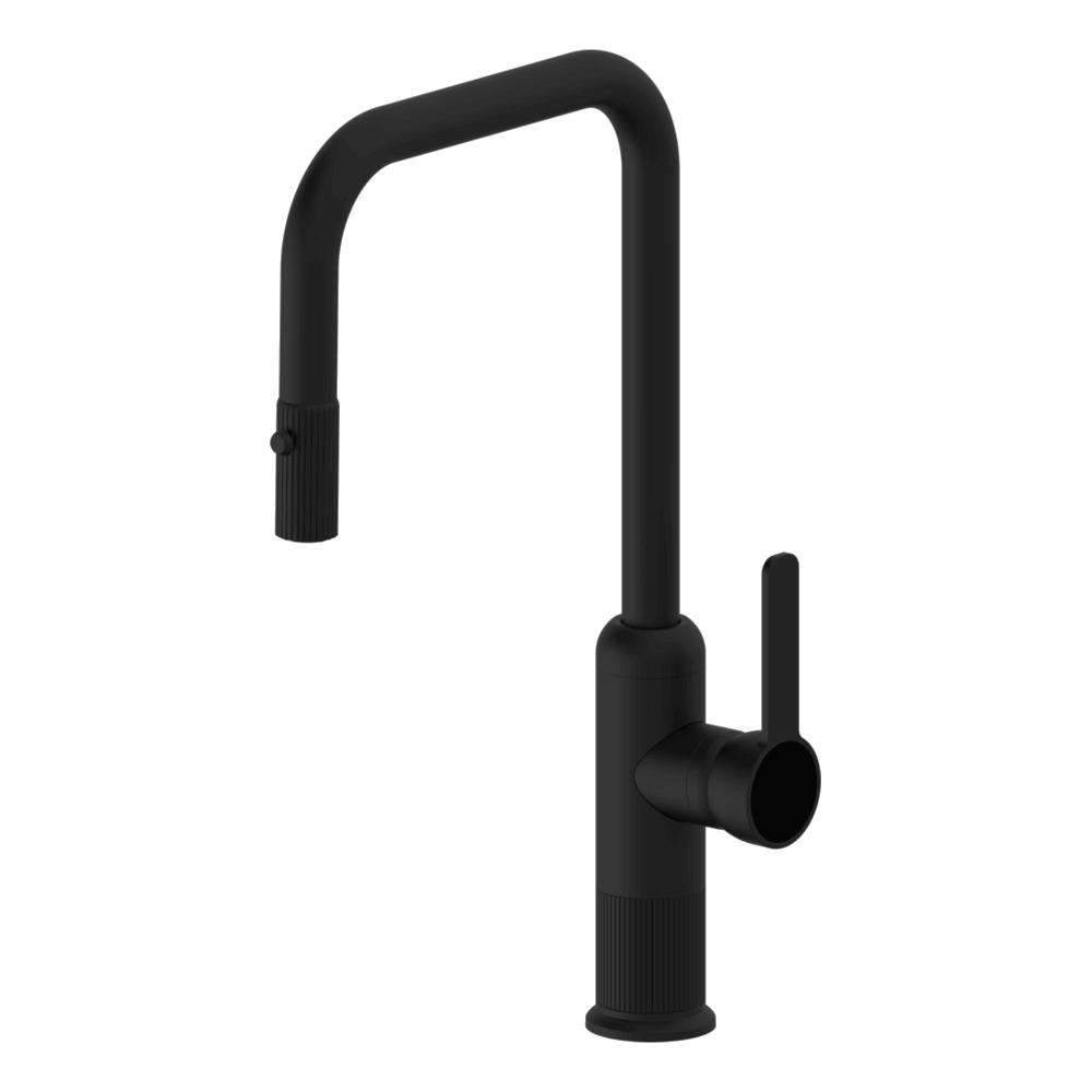 Lumiere Pull Out Kitchen Mixer Dual Spray Lead Free - Black