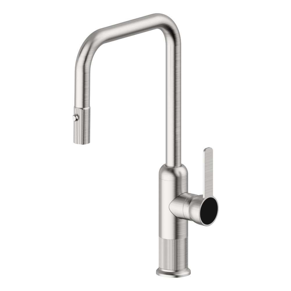 Lumiere Pull Out Kitchen Mixer Dual Spray Lead Free - Brushed Nickel