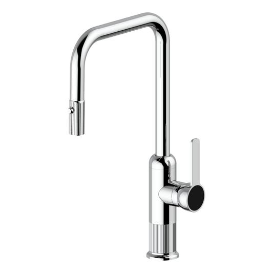Lumiere Pull Out Kitchen Mixer Dual Spray Lead Free - Polished Nickel