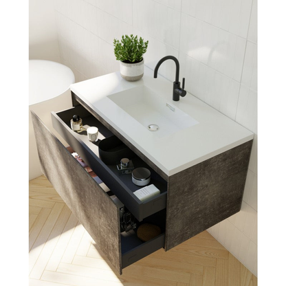 Belbagno Prado Mable Oak 750mm Wall Hung Vanity  750 X 480 X 450