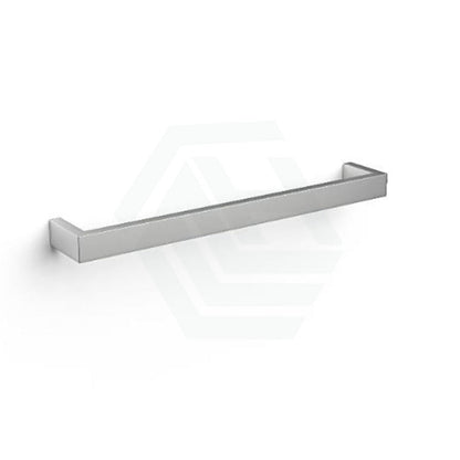450/630/830mm ThermoGroup 12V Square Single Bar Heated Towel Rail Polished Stainless Steel