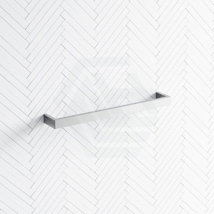 450/630/830mm ThermoGroup 12V Square Single Bar Heated Towel Rail Polished Stainless Steel