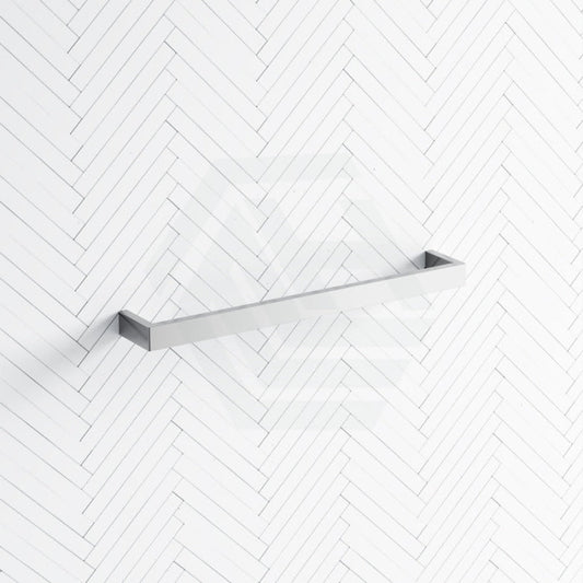 450/630/830mm ThermoGroup 12V Square Single Bar Heated Towel Rail Polished Stainless Steel