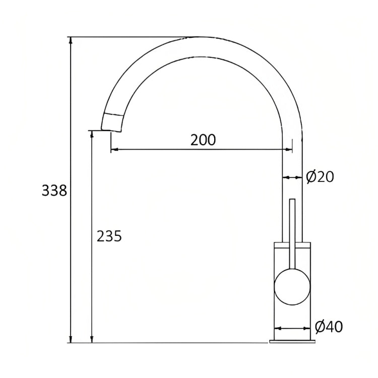 INSPIRE ROUL SINK MIXER  AND ROSE