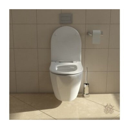 Belbagno Flay Wall Hung Pan P-Trap Soft Close Seat