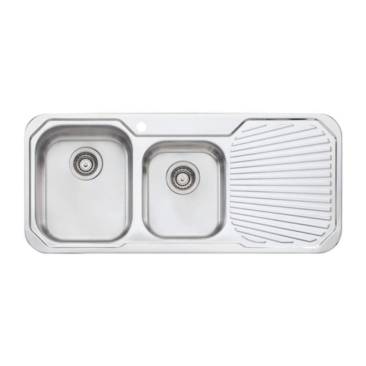 Oliveri Petite 1 & 3/4 Bowl Sink With Drainer