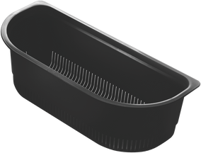 Oliveri AC1820 PETITE D SHAPE COLANDER CHARCOAL