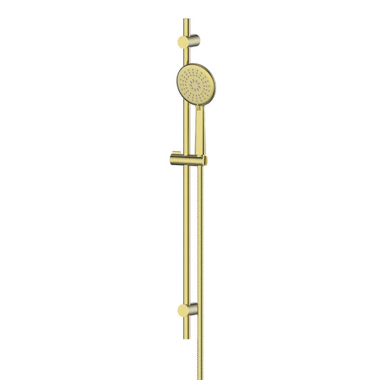 Rocco Adjustable Rail Shower - Pvd Brushed Brass