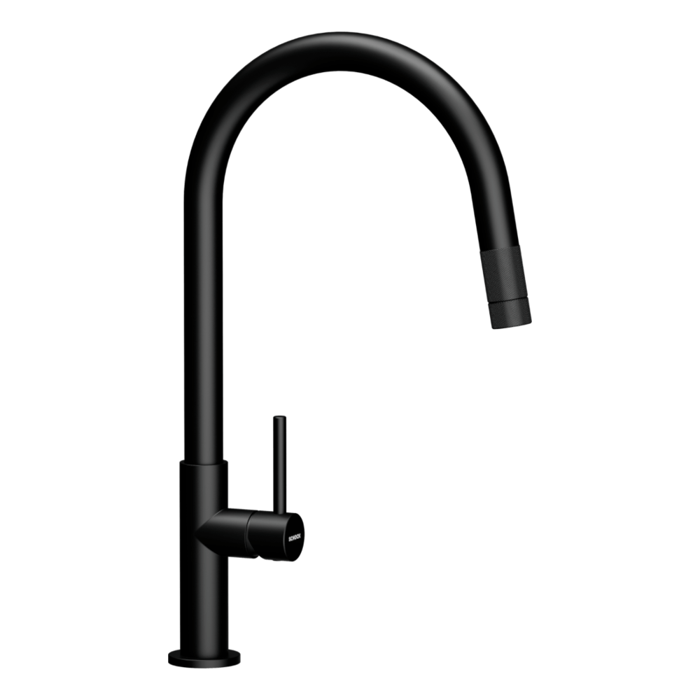 Schock Talia Pull Out with Jet Spray Function Kitchen Mixer - Black