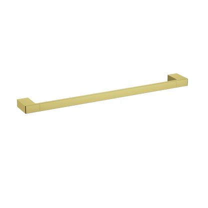 Ceram Single Towel Rail - 800mm / Brushed Gold