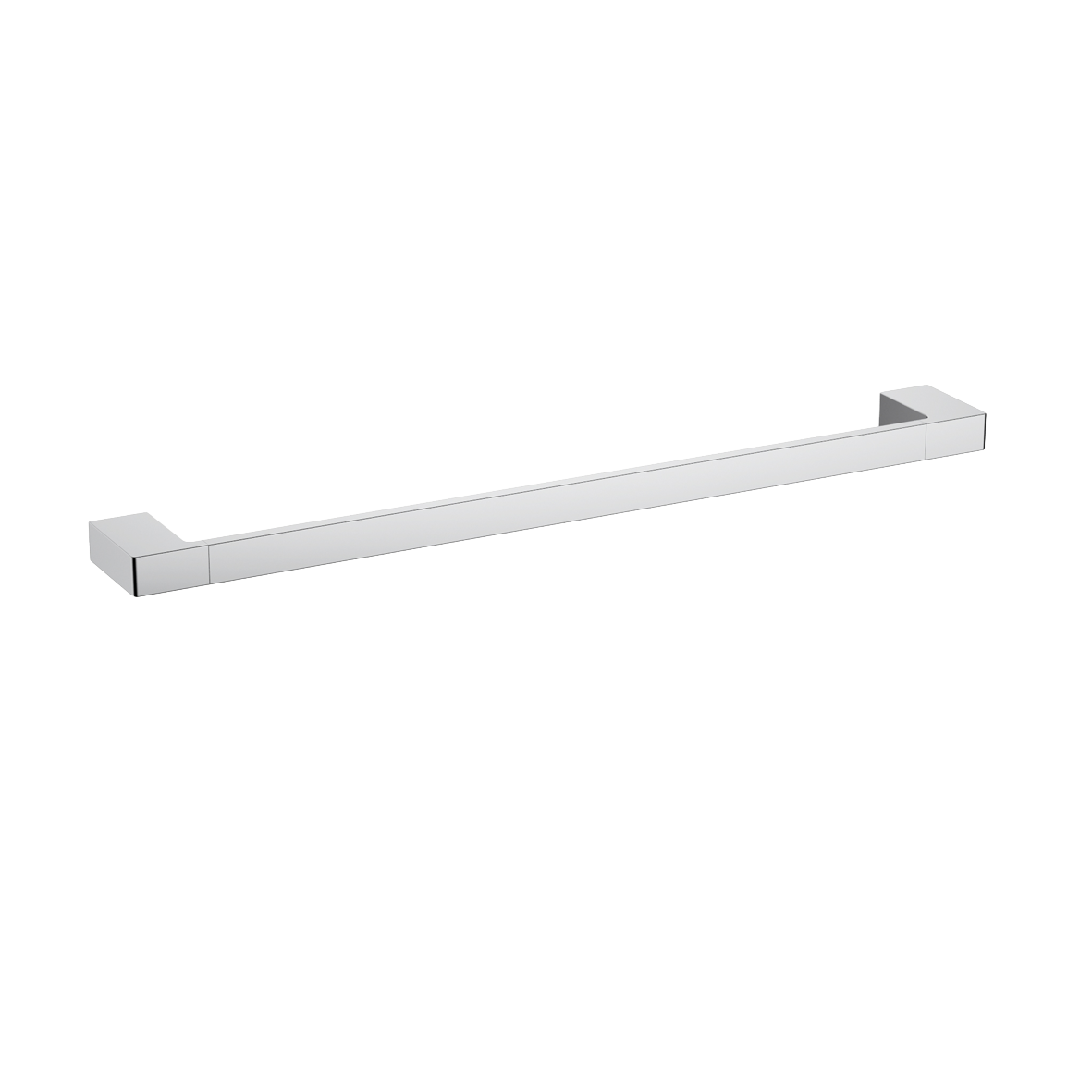 Ceram Single Towel Rail - 800mm / Chrome