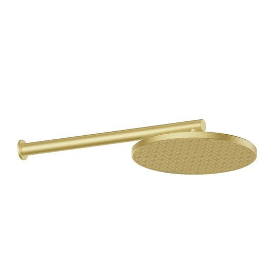 Glide RainBoost Wall Shower - Pvd Brushed Brass
