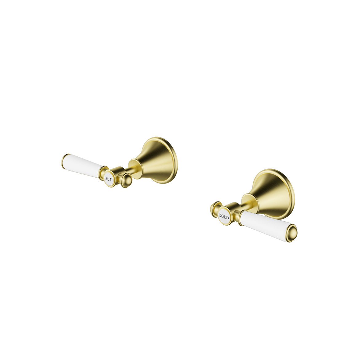 Clasico Wall Top Assemblies - Chrome / Ceramic Handle
