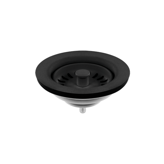 Strainer & Flange Matt Black