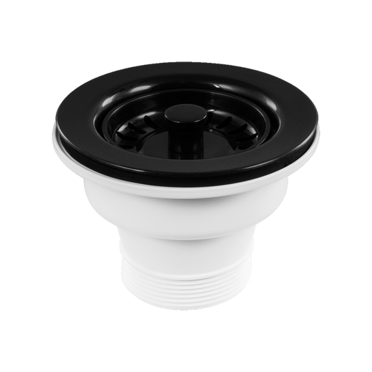 Plug & Waste 90x50mm Black