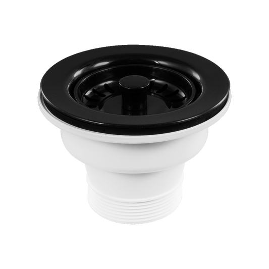 Plug & Waste 90x50mm Black