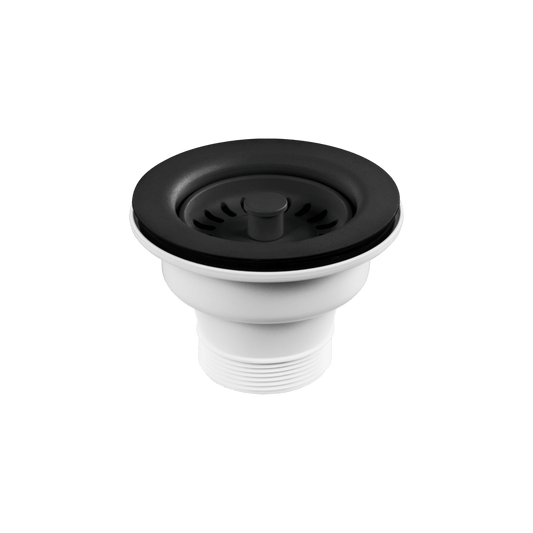 Plug & Waste 90x50mm Matt Black