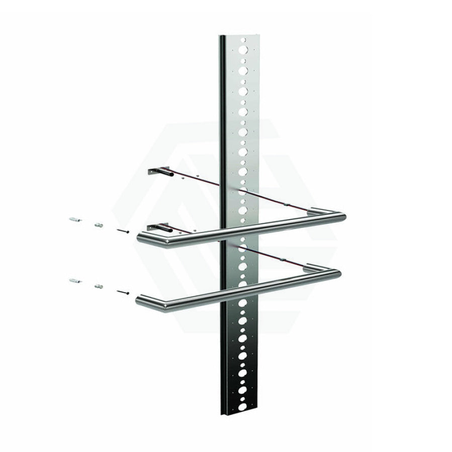 630/830mm ThermoGroup 12V Square 3 Single Bar Heated Towel Rail Variant Colour Available