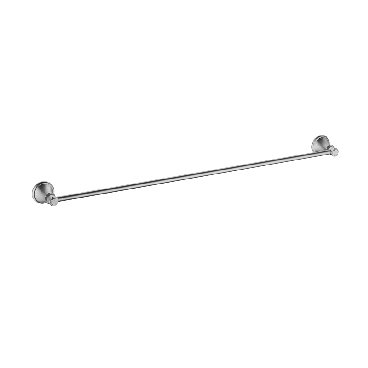 Clasico Towel Rail - brushed-nickel / Single / 600mm