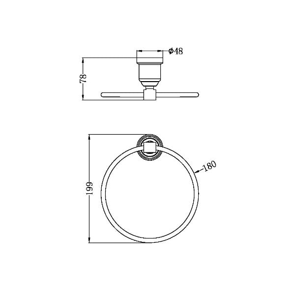 Nero York Towel Ring