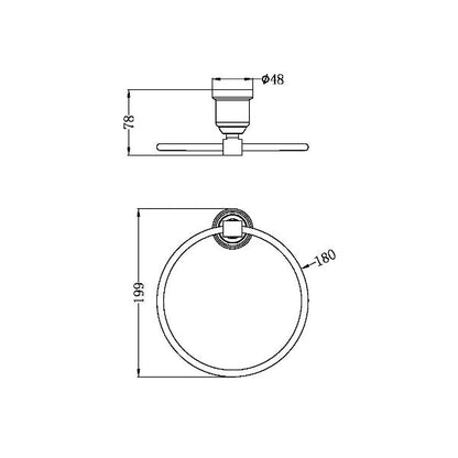 Nero York Towel Ring