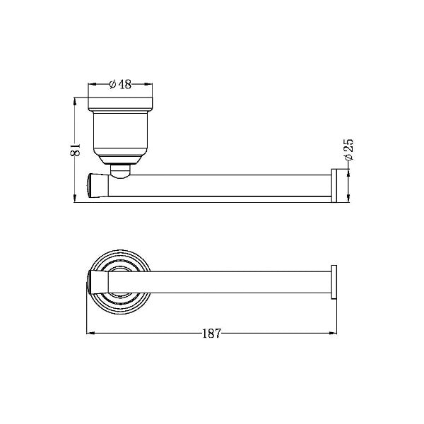 Nero York Toilet Roll Holder