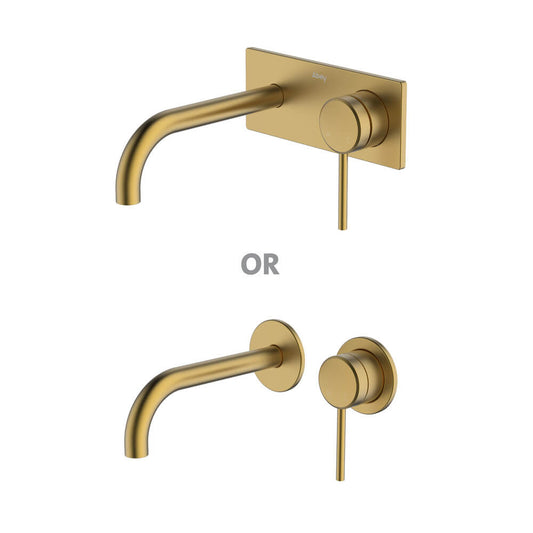 Poco Wall Basin/Bath Set 165mm Lead Free - Brushed Brass