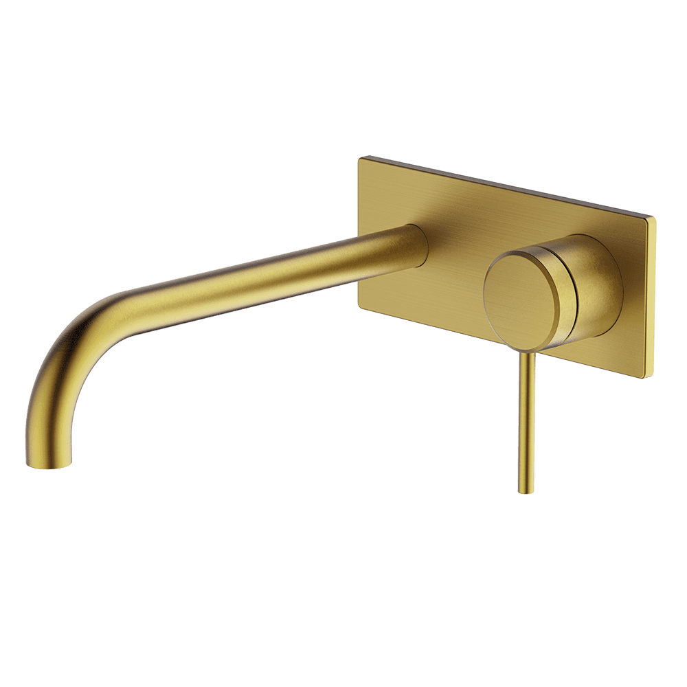 Poco Wall Basin/Bath Set 220mm - Brushed Brass