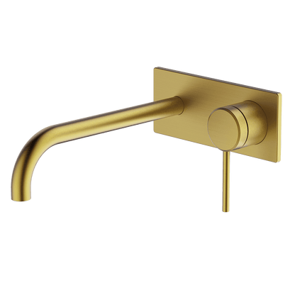 Poco Wall Basin/Bath Set 220mm - Brushed Brass
