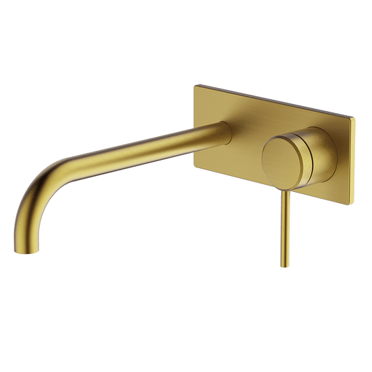Poco Wall Basin/Bath Set 220mm - Brushed Brass