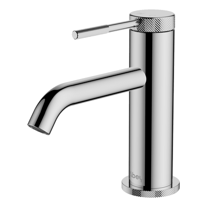 Poco Knurled Basin Mixer Lead Free - Brushed Nickel