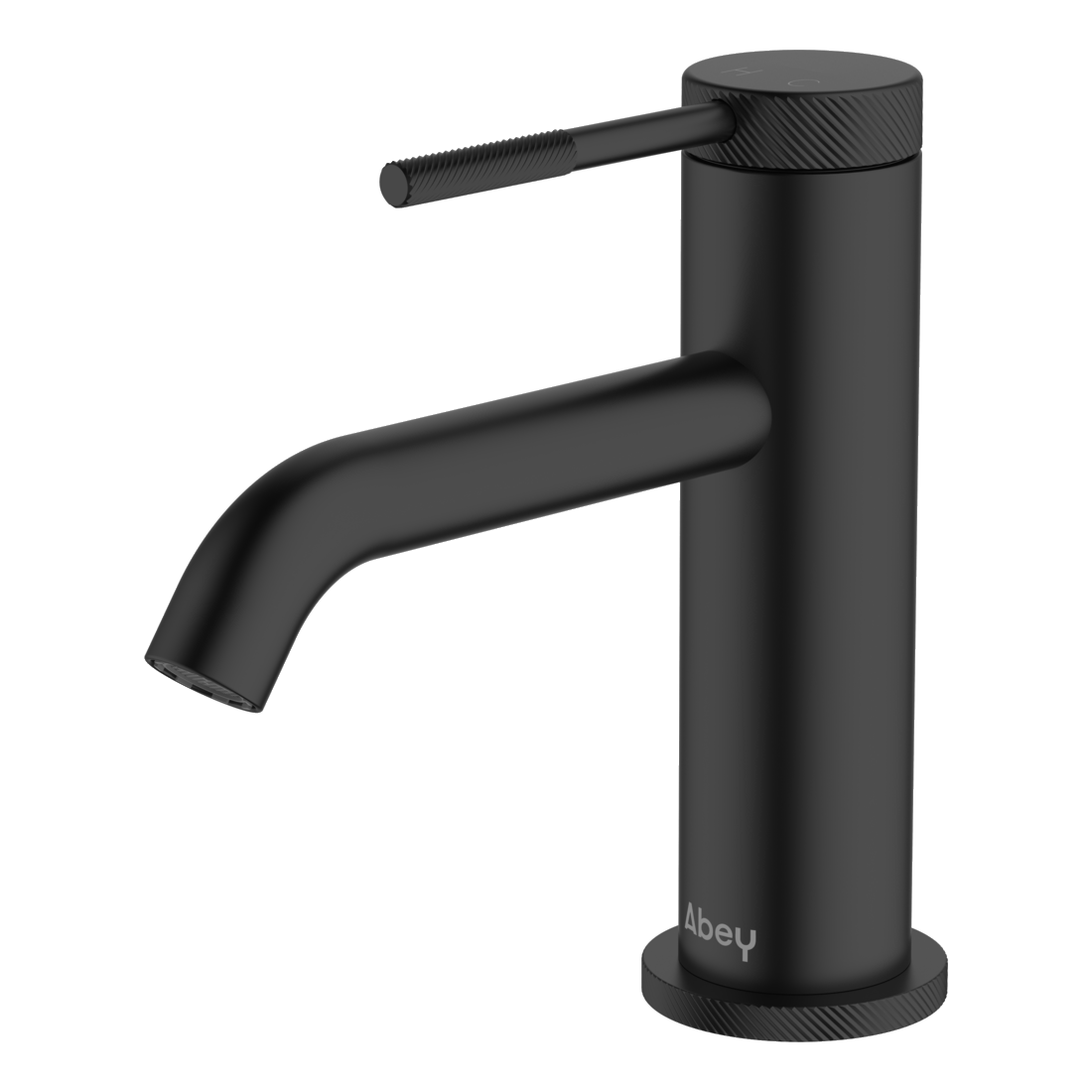 Poco Knurled Basin Mixer Lead Free - Black