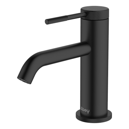 Poco Knurled Basin Mixer Lead Free - Black