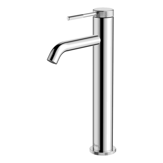 Poco Knurled High Basin Mixer Lead Free - Chrome
