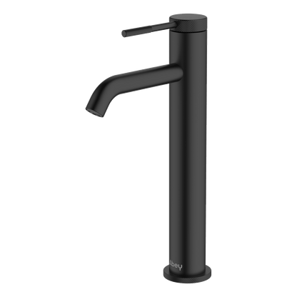 Poco Knurled High Basin Mixer Lead Free - Black