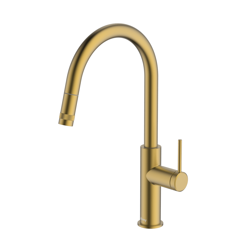 Poco Pull Out Kitchen Mixer Lead Free - Brushed Brass