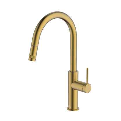 Poco Pull Out Kitchen Mixer Lead Free - Brushed Brass