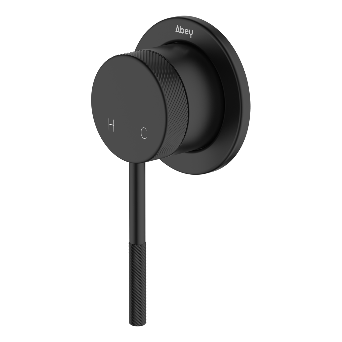 Poco Knurled Shower Mixer Lead Free - Black