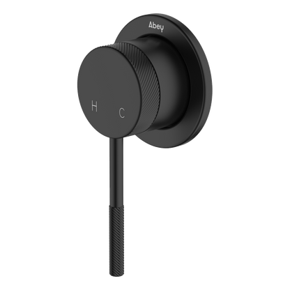 Poco Knurled Shower Mixer Lead Free - Black